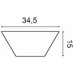 Гипсовая 3D-панель W101 ТРАПЕЦИЯ/TRAPEZIUM 15x3x35см