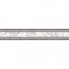 Бордюр матовая Bonita BWU54BNT007 50x8 7.5мм  белый Alma Ceramica