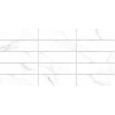 Керамическая плитка матовая Bronks TWA3060BRK17 рельефная 60x30 7.5мм  белый Alma Ceramica