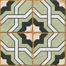 Керамогранит матовая Pattern ENPTR6010MT2020 Morocco Green 20x20 8мм  многоцветный Ennface