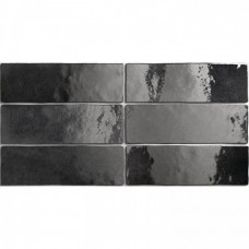 Керамическая плитка глянцевая Artisan 24472 Graphite 20x7 9мм  черный Equipe