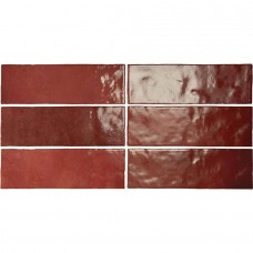 Керамическая плитка глянцевая Artisan 24467 Burgundy 20x7 9мм  красный Equipe