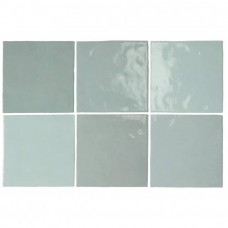 Керамическая плитка глянцевая Artisan 24458 Aqua 13x13 9мм  голубой Equipe