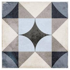 Керамогранит матовая Art Nouveau 24410 Palais Blue 20x20 10мм  синий Equipe