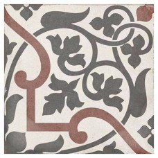 Керамогранит матовая Art Nouveau 24406 Folies Bergere 20x20 8мм  черный Equipe