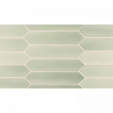Керамическая плитка матовая Lanse 27486 Mint 25x5 9мм  зеленый Equipe