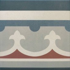 Декор матовая Caprice 20942 Sain Tropez Border 20x20 8.8мм  серый Equipe