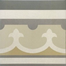 Декор матовая Caprice Burgundy Border 20x20 10мм  бежевый Equipe