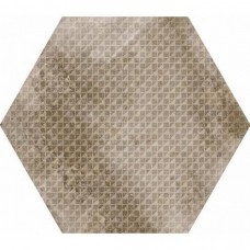 Керамогранит матовая Urban 23602 Hexagon Melange Nut 29x25 8мм  коричневый Equipe