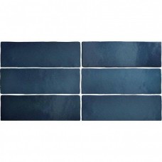 Керамическая плитка матовая Magma 24964 Sea Blue 20x7 9мм  синий Equipe
