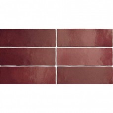 Керамическая плитка матовая Magma 24967 Burgundy 20x7 9мм  красный Equipe