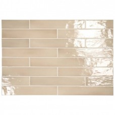 Керамическая плитка глянцевая Manacor 26923 Beige Argile 40x7 9мм  бежевый Equipe
