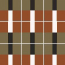 Керамогранит матовая Bauhome 27687 Band Warm 20x20 9мм  коричневый Equipe