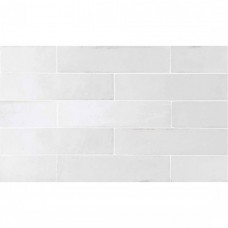 Керамическая плитка глянцевая Tribeca 26871 Gypsum White 25x6 9мм  белый Equipe