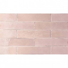 Керамическая плитка глянцевая Tribeca 26878 Tea Rose 25x6 9мм  розовый Equipe
