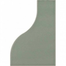 Керамическая плитка матовая Curve 28865 Aquarium Matt 12x8 9мм  зеленый Equipe