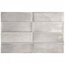 Керамическая плитка глянцевая Coco 27990 Amber Grey Glossy 15x5 9мм  серый Equipe