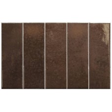 Керамогранит глянцевая Bohemian 32340 Coffee Quartz 19x6 7.5мм  коричневый Equipe