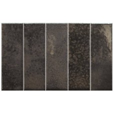 Керамогранит глянцевая Bohemian 32343 Charcoal 19x6 7.5мм  черный Equipe