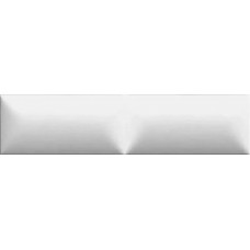 Керамическая плитка матовая Glenbrook Polar White Padded 20x5 10.5мм  белый Estudio Ceramico