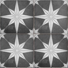 Керамогранит матовая Scintilla Night Black Pre-Cut 45x45 8мм  черный Etili Seramik