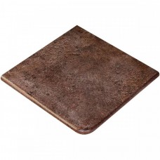 Ступень клинкерная плитка матовая Metalica Cart. Cherry R9 33x33 14мм коричневый Exagres Ступень клинкерная плитка матовая Metalica Cart. Cherry R9 33x33 14мм коричневый Exagres