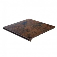 Ступень клинкерная плитка матовая Metalica Peld. Cherry R9 33x33 12мм коричневый Exagres Ступень клинкерная плитка матовая Metalica Peld. Cherry R9 33x33 12мм коричневый Exagres