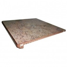 Ступень клинкерная плитка матовая Metalica Peld. Purple 33x33 10мм  коричневый Exagres