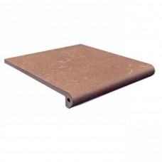 Ступень клинкерная плитка матовая Stone Peldano Brown 33x33 4мм коричневый Exagres Ступень клинкерная плитка матовая Stone Peldano Brown 33x33 4мм коричневый Exagres