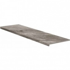 Ступень клинкерная плитка матовая Imperial Moca Peldano Recto C-1 120x33 12мм  коричневый Exagres