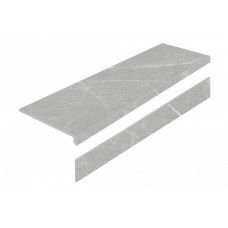 Ступень матовая Porcelain Step L Dakota Gris AS с подступенником 120x32 8мм серый Exagres Ступень матовая Porcelain Step L Dakota Gris AS с подступенником 120x32 8мм серый Exagres