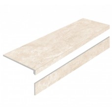 Ступень матовая Porcelain Step L Mystical Charm Crema Matt с подступенником 120x32 9мм  бежевый Exagres