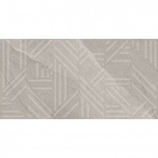 Декор матовая Angelo 61w1218a Dark Grey Decore 120x60 10мм  серый Fakhar
