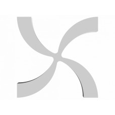 3D-панель Бумеранг левый 400х400Нх30мм