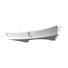 Капитель полуколонны Дкл-43, абак, 70х593х2