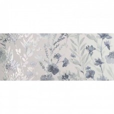 Керамическая плитка матовая Milano Mood fQDC Flower Blu Rt 120x50 8.5мм  серый FAP Ceramiche