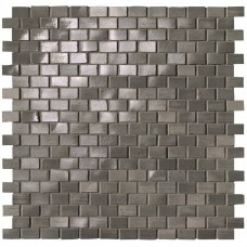 Мозаика глянцевая Brickell fNWQ Grey Brick Mos. Gloss 30x30 8.5мм  серый FAP Ceramiche