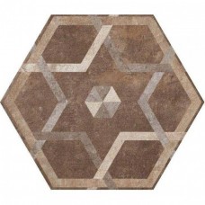 Декор матовая Heritage HET5EX Deco Exagon Texture 5 Nat 40x35 9мм коричневый Fioranese Декор матовая Heritage HET5EX Deco Exagon Texture 5 Nat 40x35 9мм коричневый Fioranese