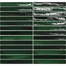 Мозаика глянцевая Short Stick 8436552229354 Jungle Crackle (2x15) 30x29 9мм  зеленый Amadis