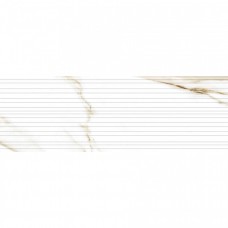 Керамическая плитка матовая Damiano Rlv Gold 90x30 8.7мм  белый Geotiles