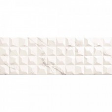 Керамическая плитка глянцевая Luxury Relieve Prisma White 90x30 8мм  белый Goetan