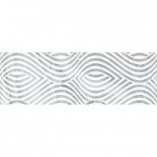 Декор глянцевая Ginevra 010301002129 Grey Decor 01 90x30 10мм  серый Gracia Ceramica