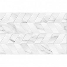 Керамическая плитка матовая Нова 10100001572 белый Низ 02 40x25 8мм  Gracia Ceramica