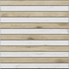 Мозаика матовая Selection 39066 Mosaic/SM01_NS/SI01_NS/30x30x10/Fascia Oak 30x30 10мм  белый Ametis by Estima