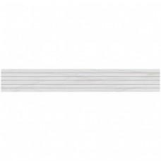 Декор матовая Supreme 39051 FalseMosaic/SM02_NS/19x120x10/Trail Фальшмозаика неполированный 120x19 10мм  белый Ametis by Estima