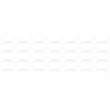 Керамическая плитка матовая Satin White Hexa 90x30 10.3мм  белый Gravita