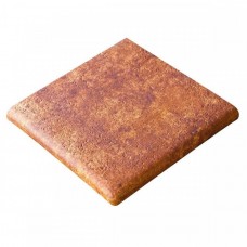 Ступень клинкерная плитка матовая Jasper Esquina Marron 33x33 10мм  коричневый Gres de Aragon