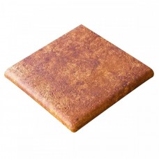 Ступень клинкерная плитка матовая Jasper 901640 Esquina Marron 33x33 18мм  коричневый Gres de Aragon