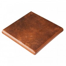 Ступень клинкерная плитка матовая Mytho Esquina Rubino Угловая 33x33 10мм  коричневый Gres de Aragon