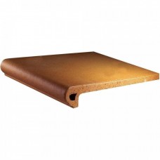 Ступень клинкерная плитка матовая Natural Peldano 24-25 33x25 10мм  коричневый Gres de Aragon